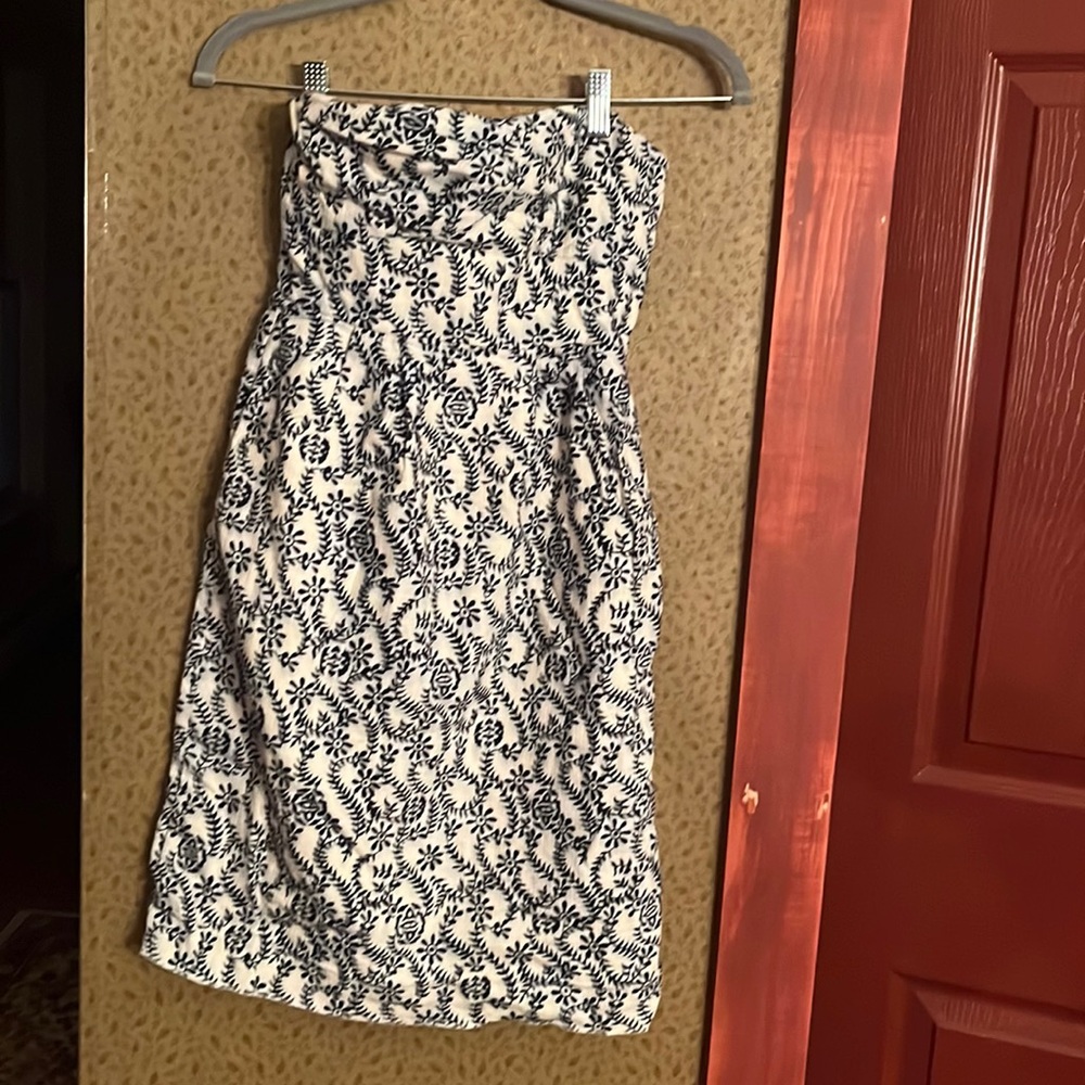 jcrew strapless summer dress WITH POCKETS